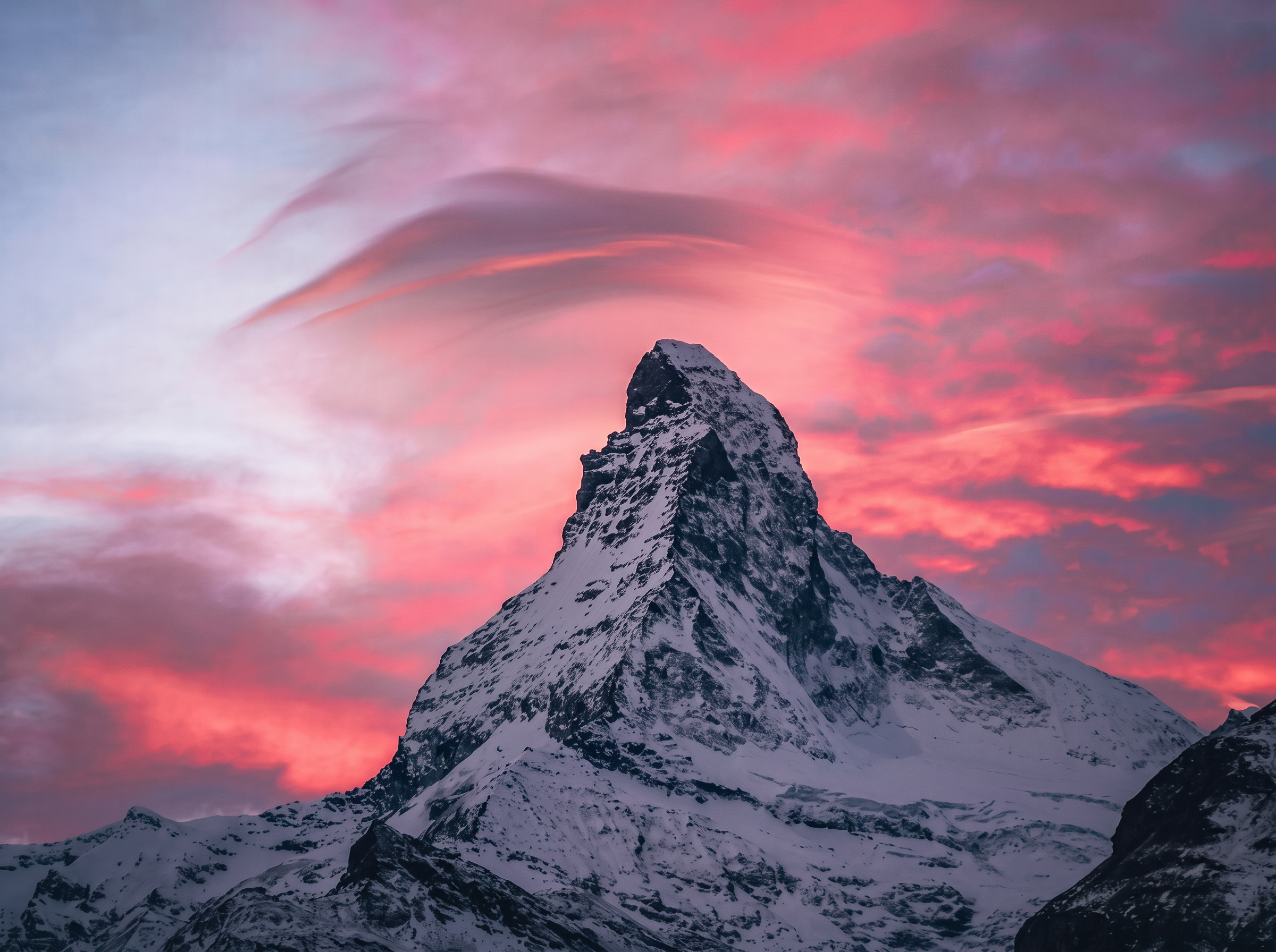 Matterhorn im Abendrot